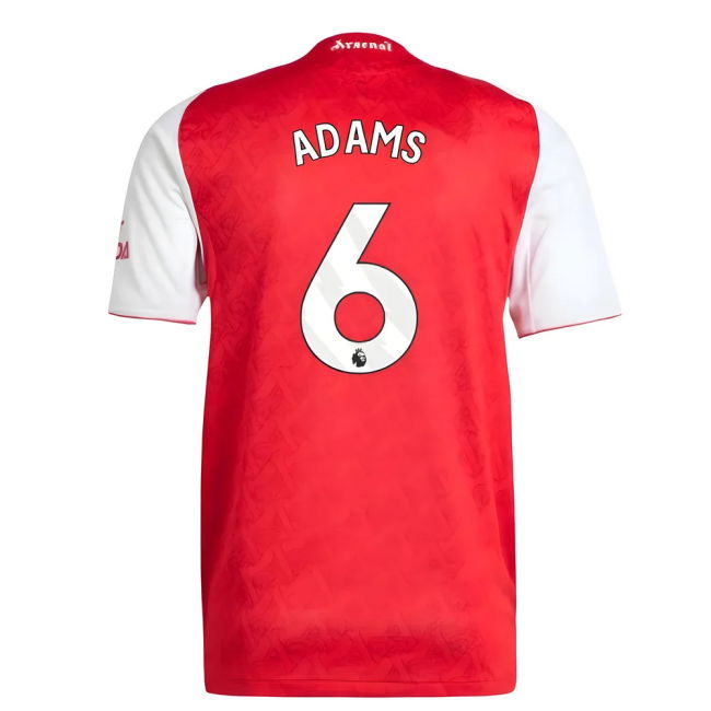 2025-2026 Arsenal Authentic Home Shirt (Adams 6) (Limited Edition)