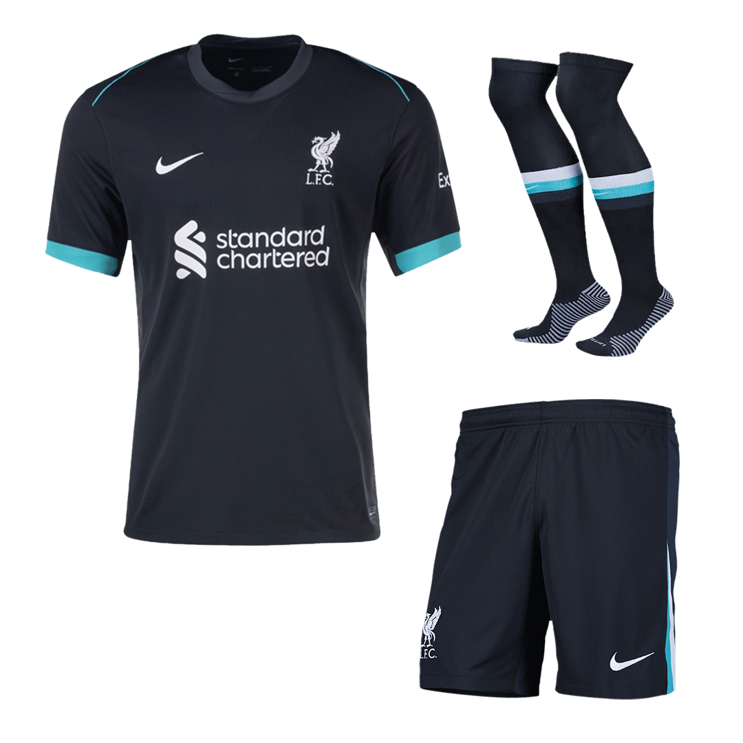 Liverpool Away Soccer Jersey Kit(Jersey+Shorts+Socks) 2024/25Authentic