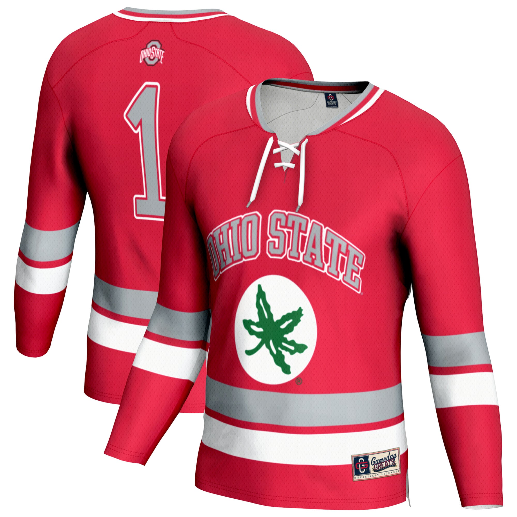 [DDG] Ohio State Buckeyes GameDay Greats Lightweight Fashion Men's Hockey Jersey - Scarlet
