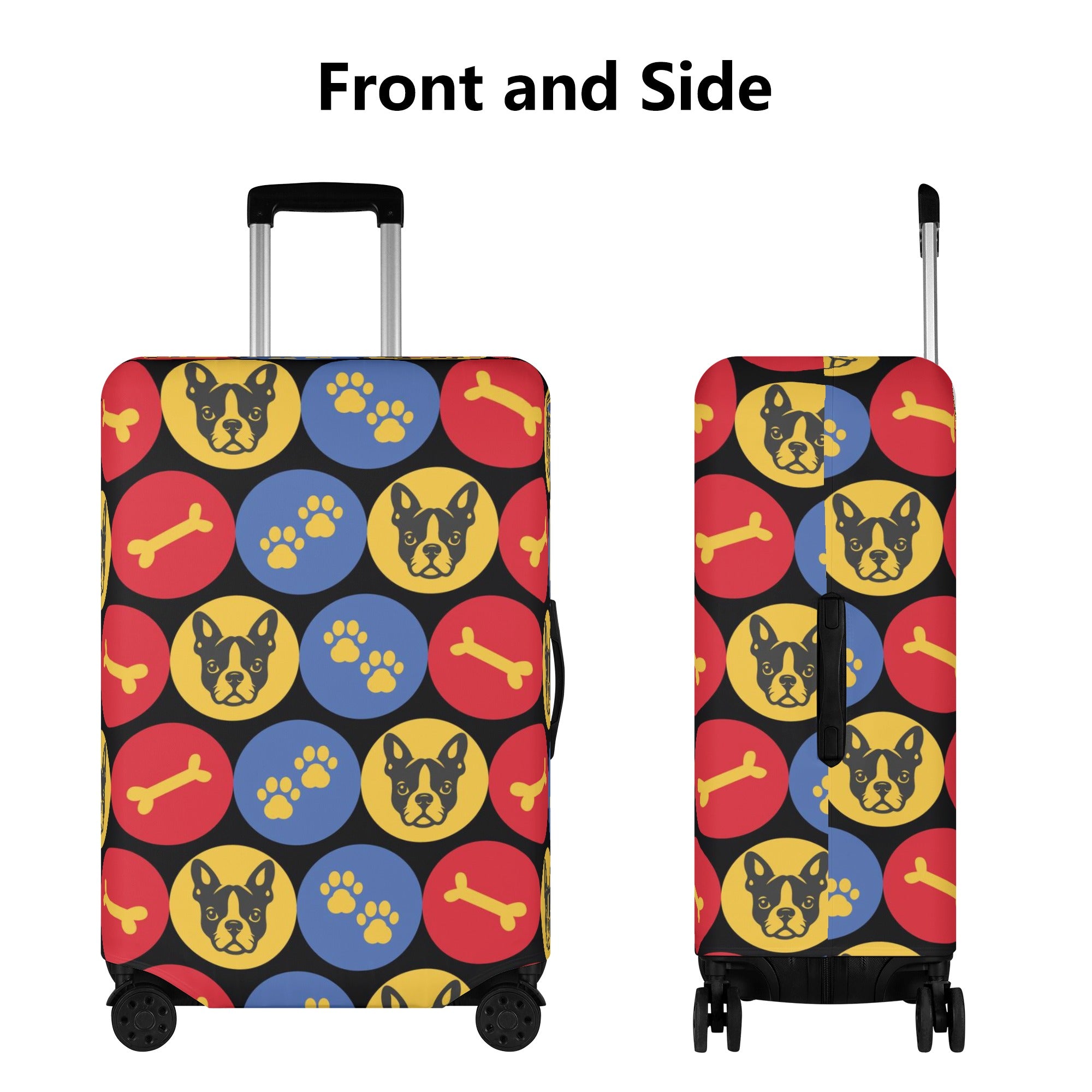 Tyson - Bulldog Luggage Cover For Boston Terrier Lovers Dog Supplies