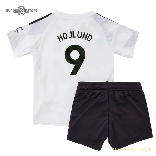 Premium 2025-2026 Man Utd Away Baby Kit (hojlund 9) - Premium Quality