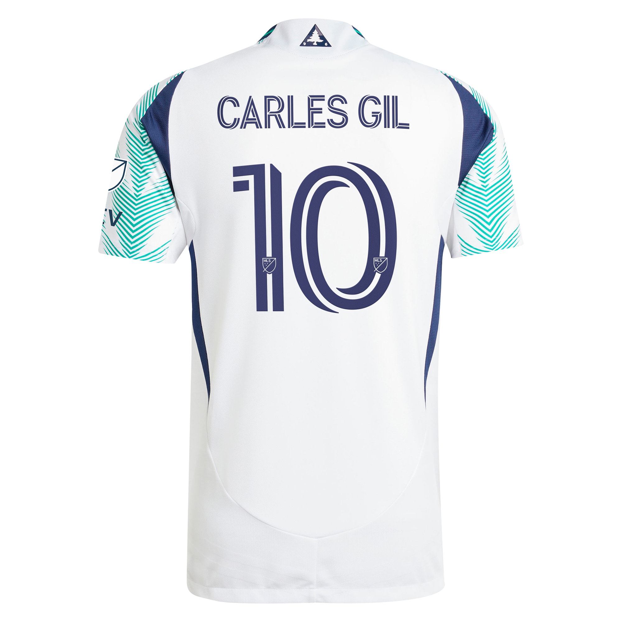 [SJH] Carles Gil New England Revolution 2025 Eastern White Pine x Flag of New England Authentic Player Jersey - White