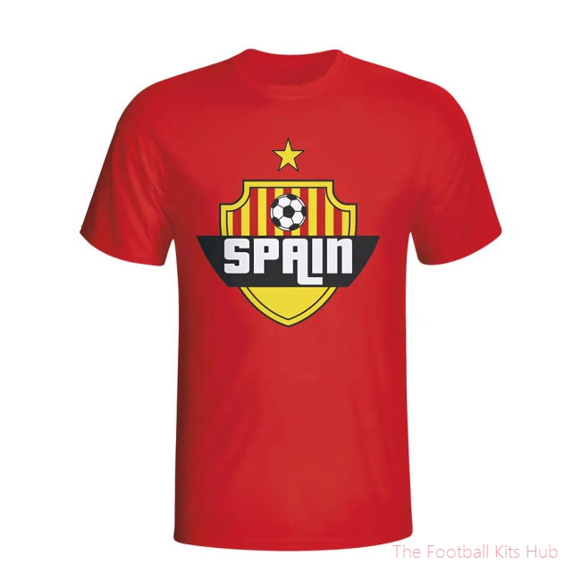 Spain Country Logo T-shirt (red) - Kids