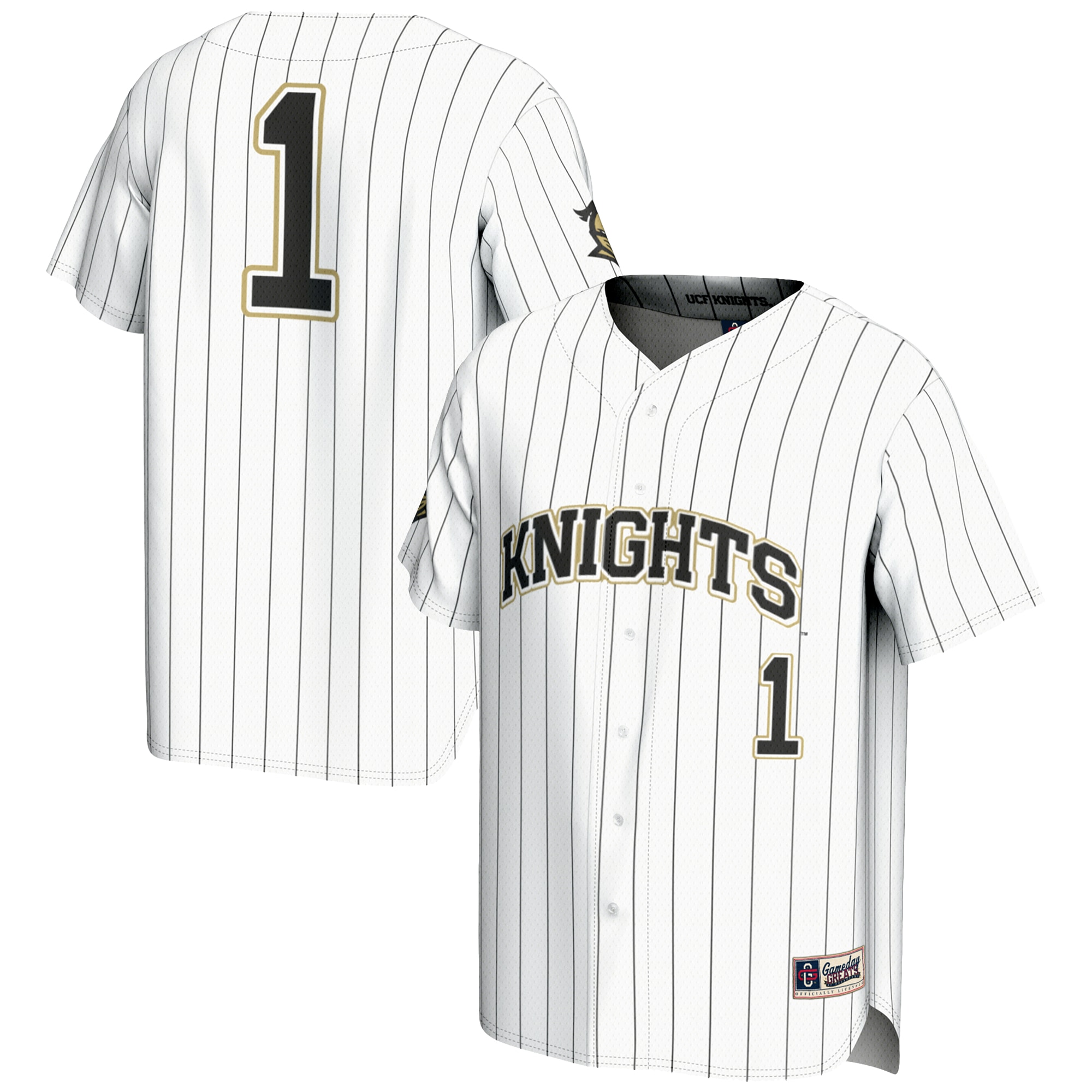 [NJP] UCF Knights GameDay Greats Lightweight Baseball Jersey - White