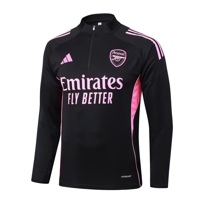 Arsenal Training Suit 2025 2026 Black Pink