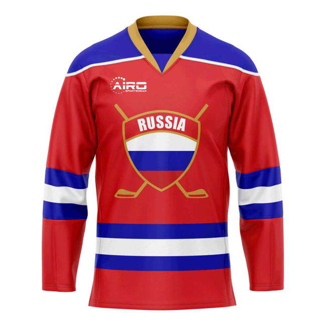 Russia Home Ice Hockey Shirt Oranje Performance Euro Worldcup