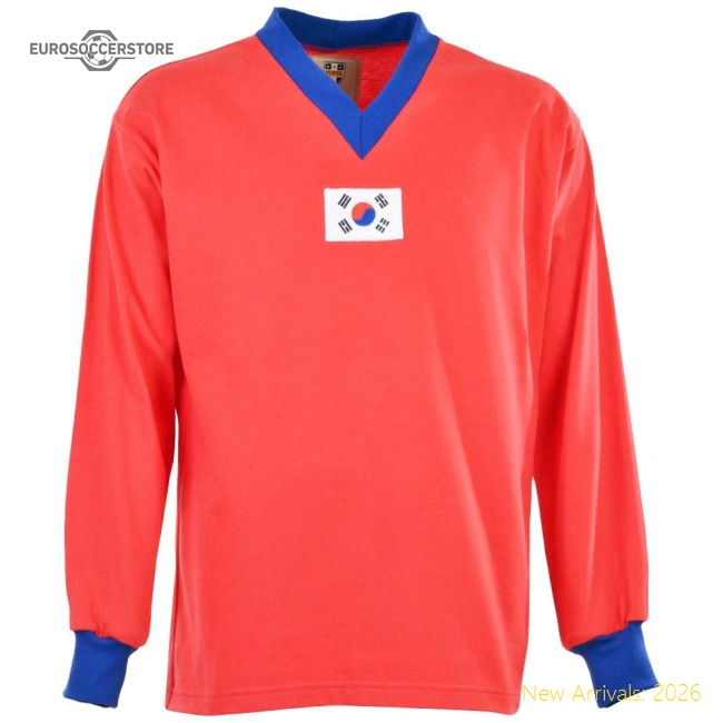 Outstanding South Korea 1950s Retro Football Shirt - Economical