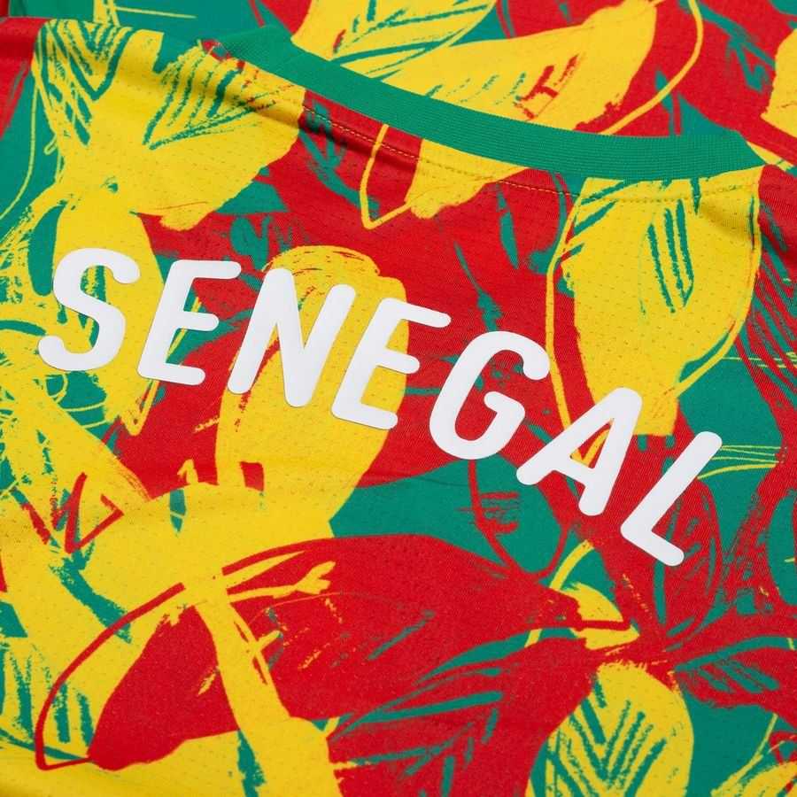 Senegal Training T-Shirt Pre Match Africa Cup of Nations 2025 - Green/Faster Yellow/Puma Red