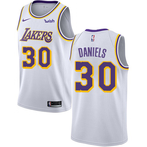 Nike Lakers White Angeles Lakers #30 Jersey - NBA Fan Apparel