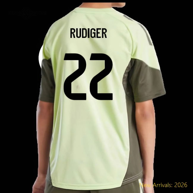 Football Team Kids Rudiger Premium Jersey Dri-fit Stretchy