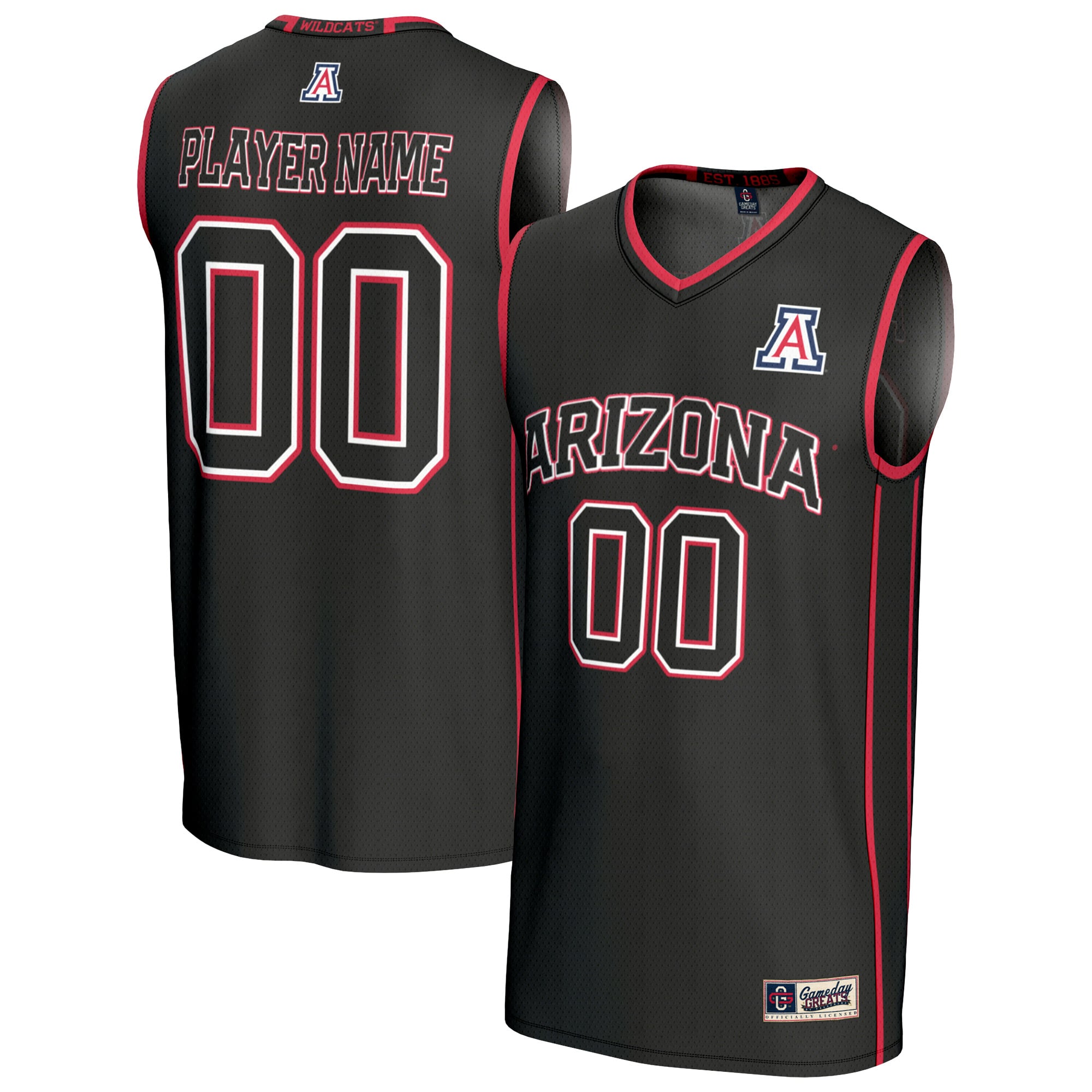 Arizona Wildcats GameDay Greats Youth Lightweight Collegiate Men's Basketball NIL Pick-A-Player Fashion Jersey - Black