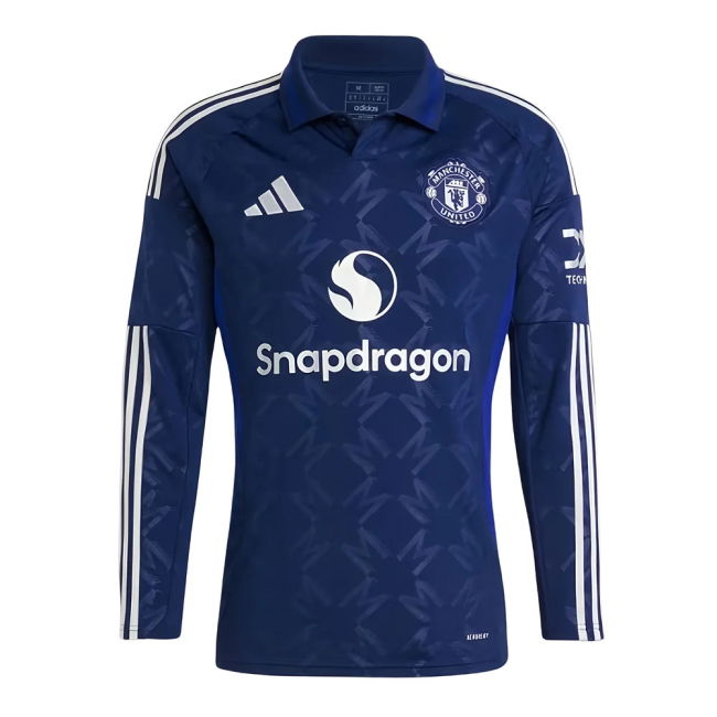 2024-2025 Man Utd Long Sleeve Away Kit (Mazraoui 3)