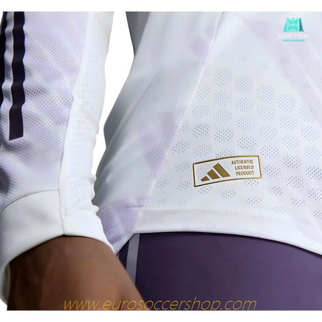 2025-2026 Man Utd Authentic Long Sleeve Away Shirt (Shaw 23)