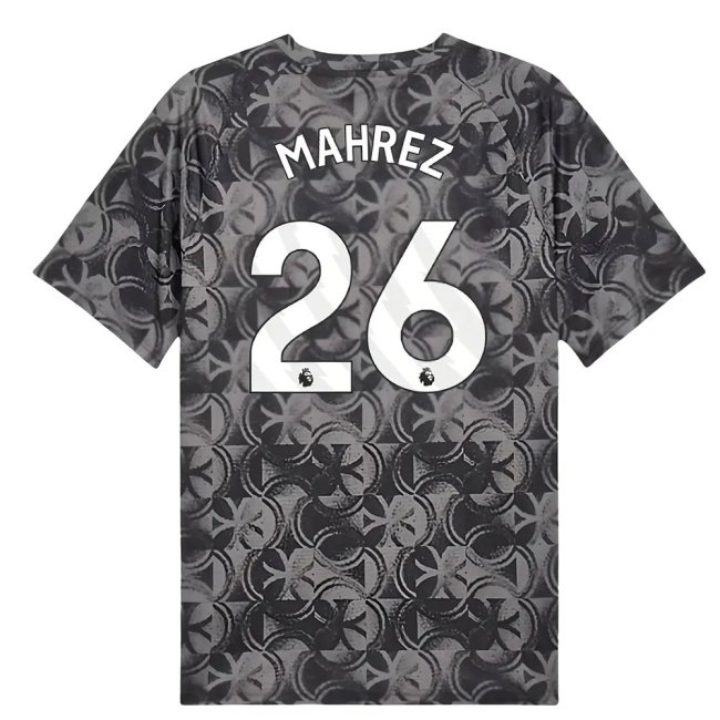 2025-2026 Man City Warm Up Jersey (Black) (Mahrez 26)