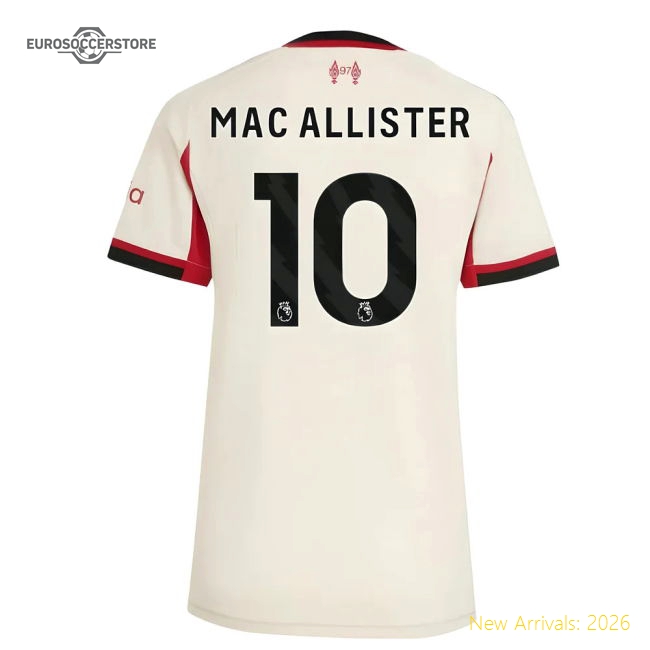 2025-2026 Liverpool Womens Mac Allister Jersey Performance Fabric