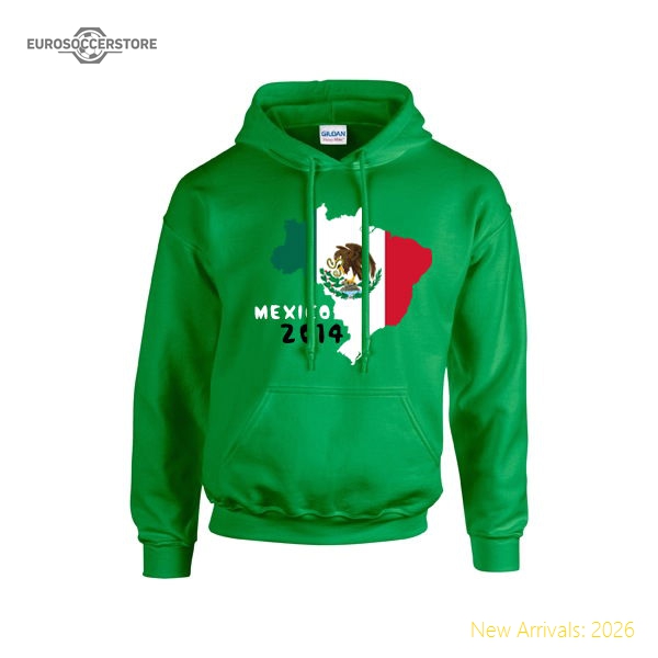 Mexico National Team 2014 Country Flag Hoody (green) - Premium Collection