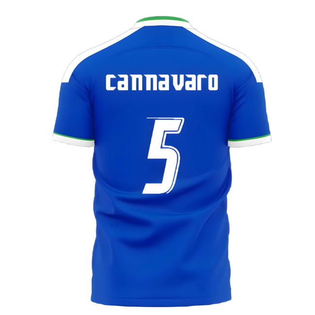Italy First Team Professional Grade Home Pro Shirt (CANNAVARO 5)