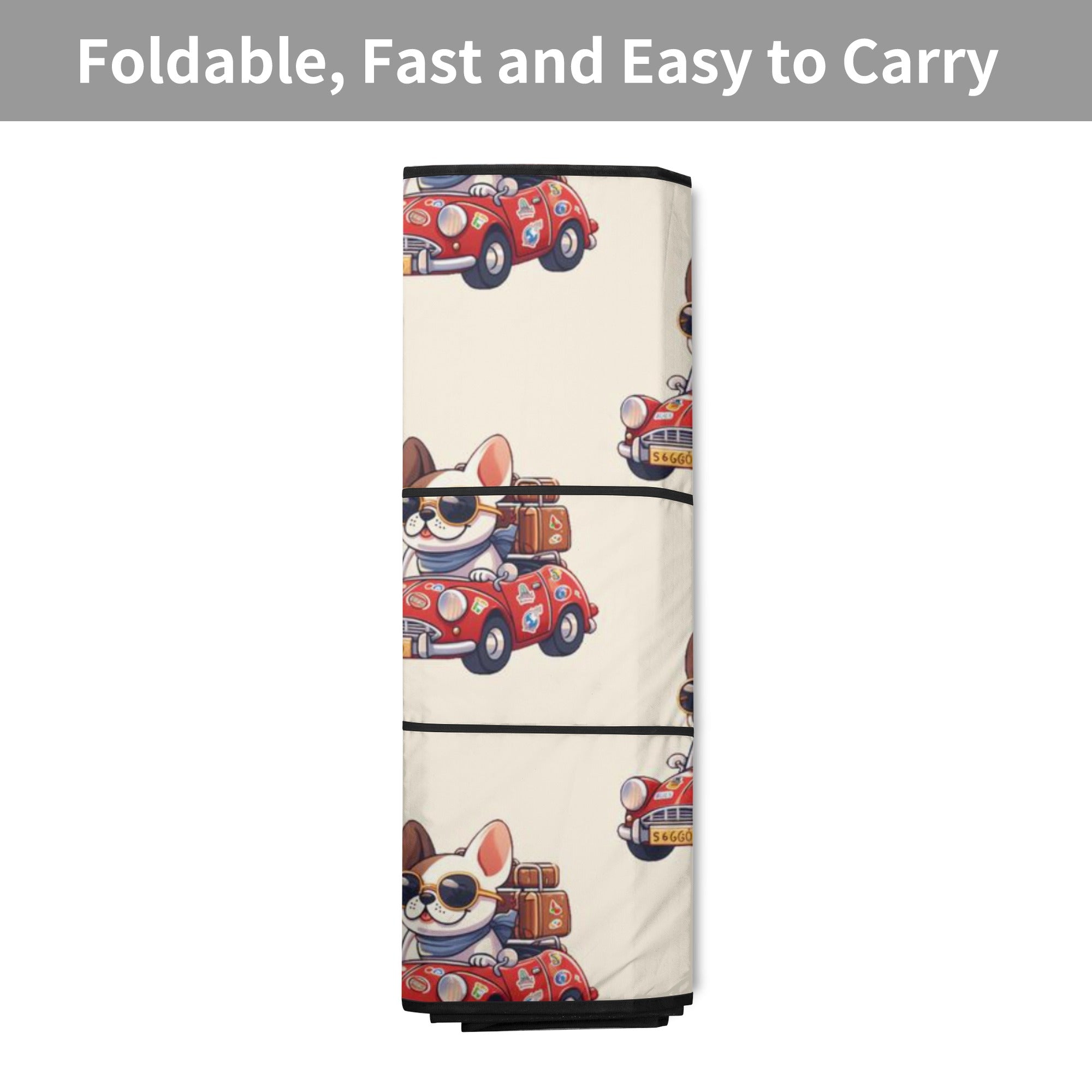 Bulldog Rain - Bulldog Car Auto Sun Shade Paw Protection