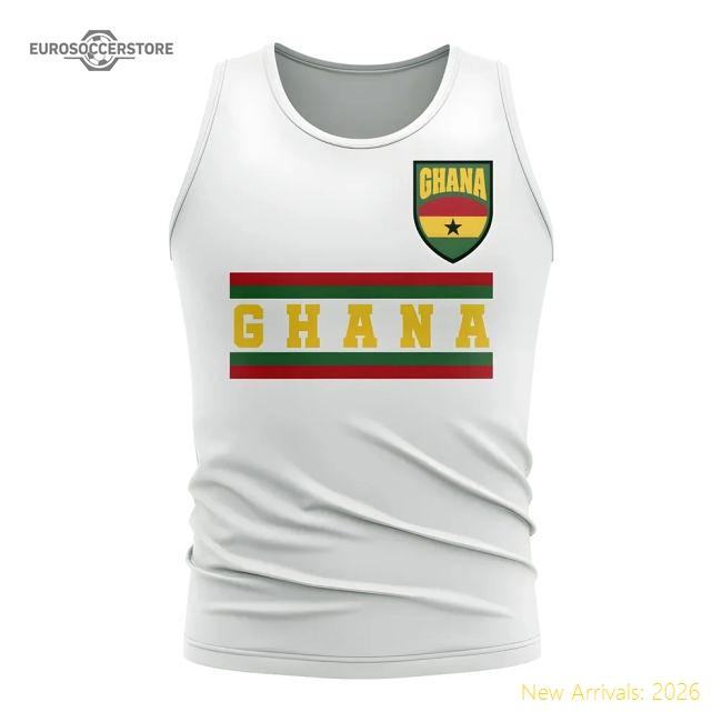 Black Stars Core Football Country Sleeveless Tee (white) - Economical