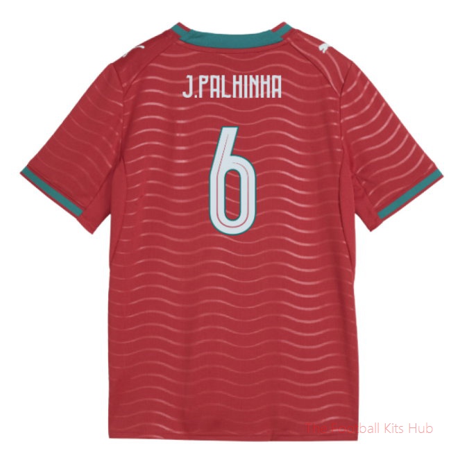2026-2027 Portugal Home Shirt (Kids) (J.Palhinha 6)