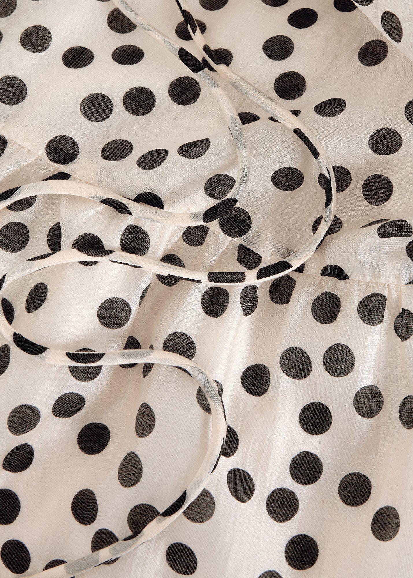 Nita Spot Tiered Maxi Dress