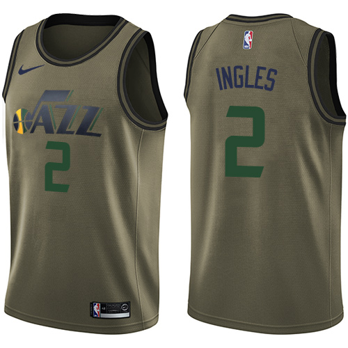 Superior UTA Joe Ingles #2 2024 Icon Swingman NBA Jersey Green -