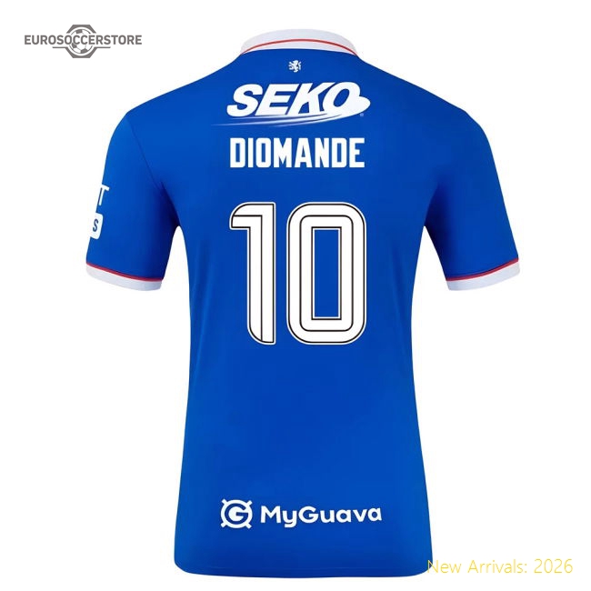 2025-2026 Rangers Home Shirt (Kids) (Diomande 10)