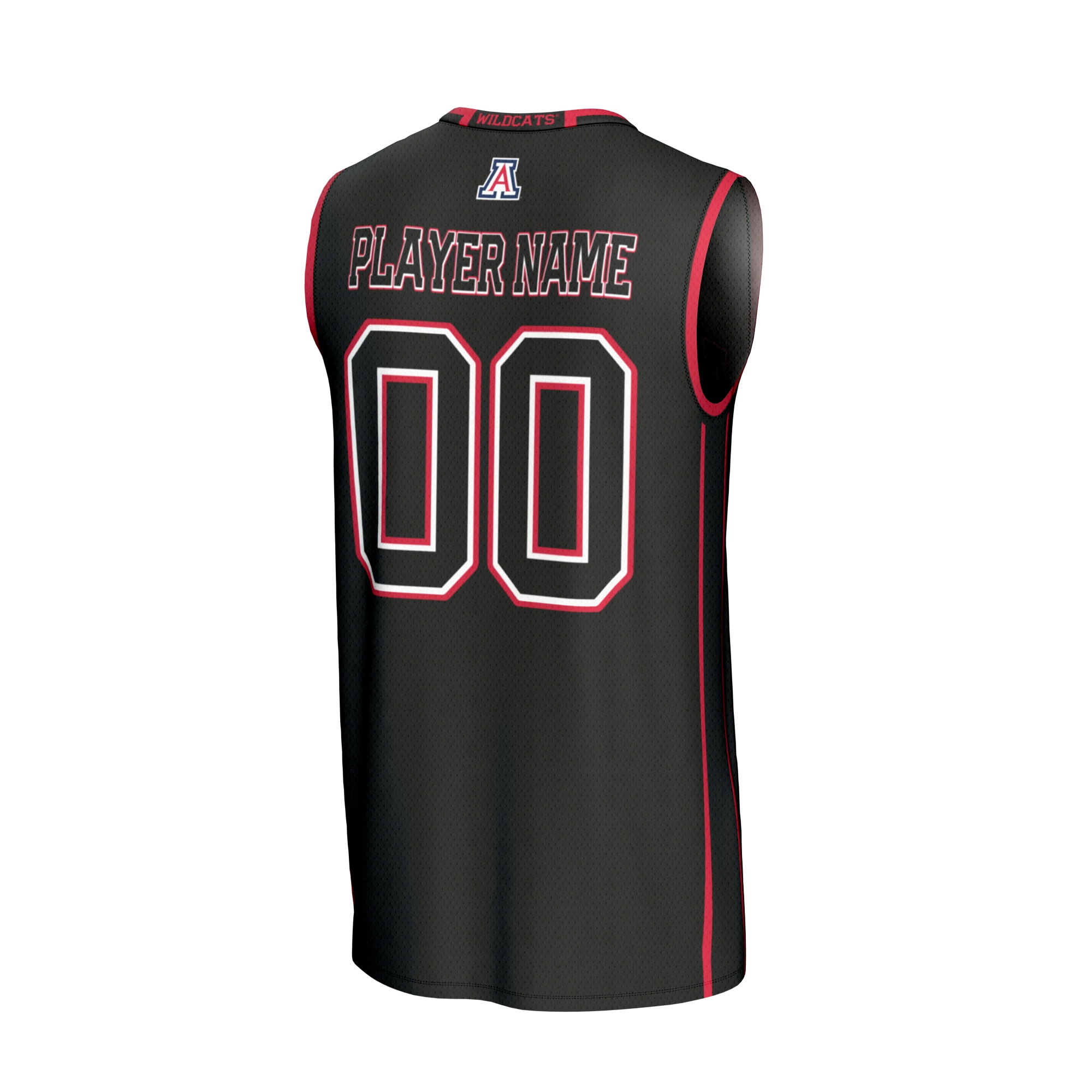 [NJP] Arizona Wildcats GameDay Greats Unisex Lightweight Collegiate Men's Basketball NIL Pick-A-Player Fashion Jersey - Black