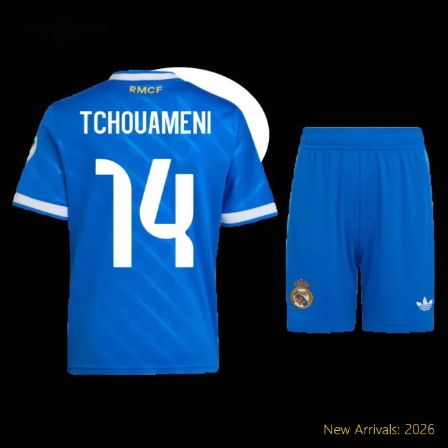 Premium Football Team Mini Tchouameni Jersey 2025-2026 Stretchy