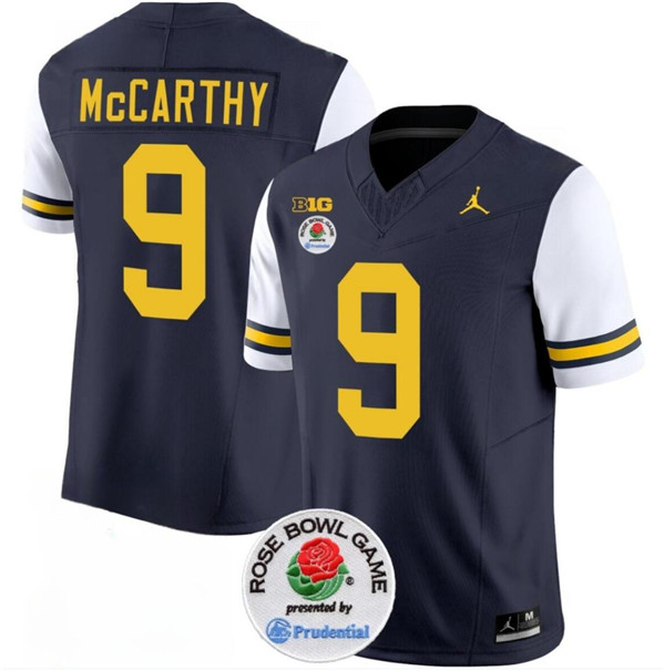 Men's U-M Wolverines White 2023 game day None #9 embroidered Jersey