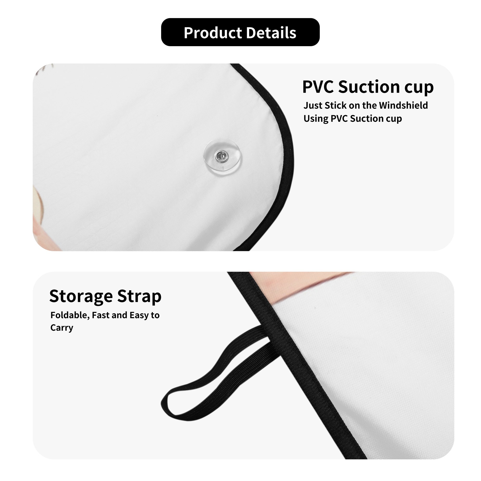 Lifestyle-Driven Durable Rocco- Car Auto Sun Shade for Casual Outings