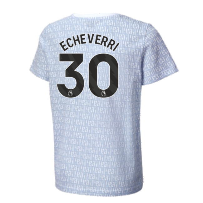 2024-20 Man City Official Home Football Kit Echeverri #30 L M S Kids