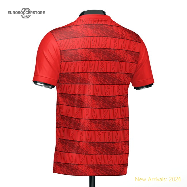 Austria Heritage Red Football Supporter Wear Jersey Exclusive