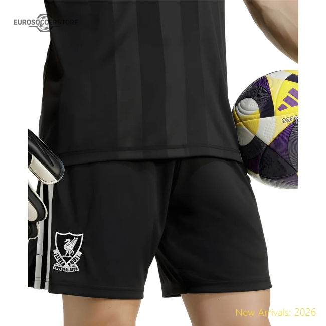 Liverpool Fc 2025-2026 Third Goalkeeper Shorts (Black) Fan Edition