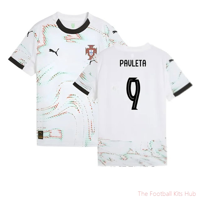 2025-2026 Portugal Away Shirt (Kids) (Pauleta 9)