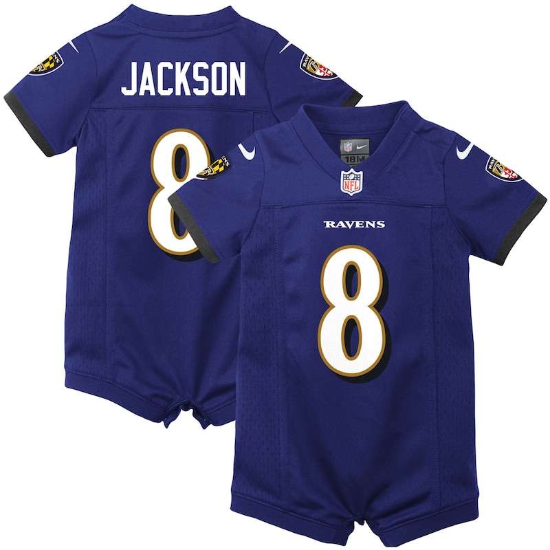 None Lamar Jackson Team Captain BAL Ravens Great Value Jersey