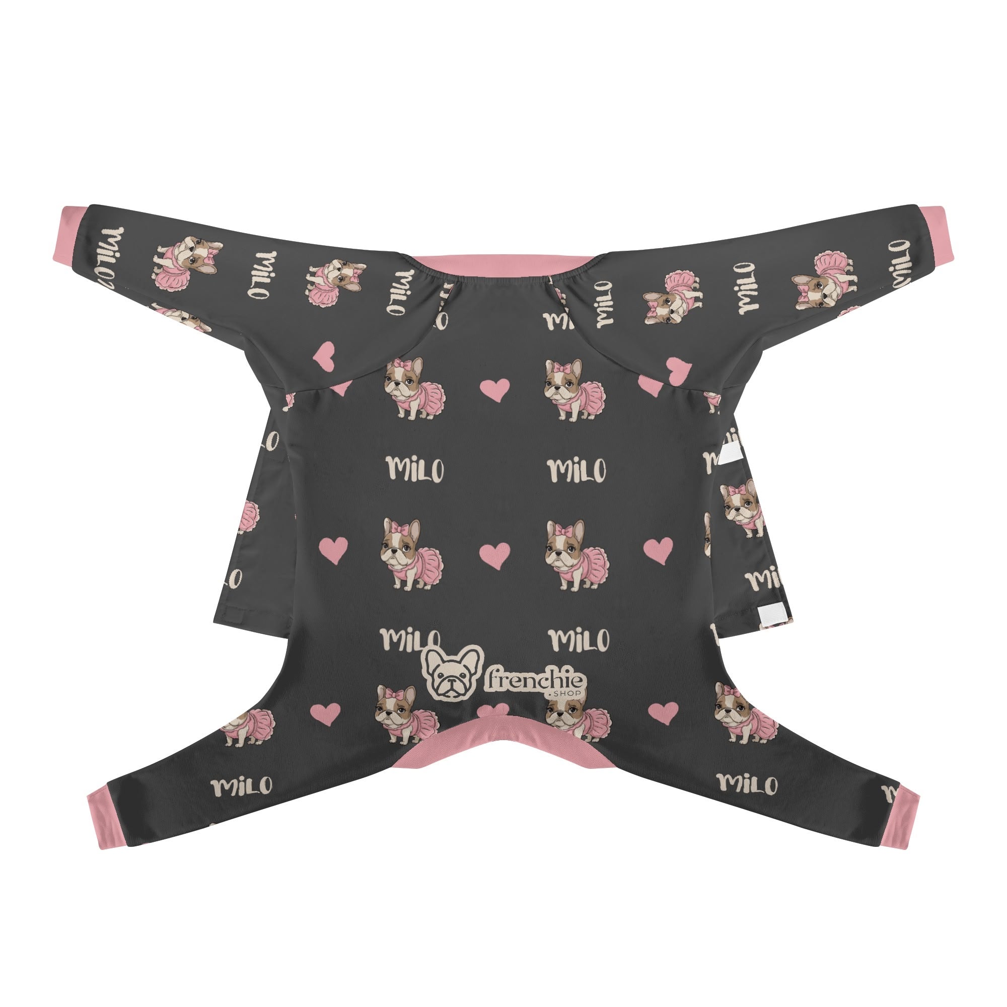 Street-Ready Cookie - Personalized French Bulldog Pajamas With French...