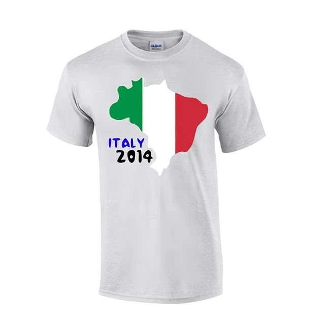 Italy 2014 Country Flag T-Shirt (Grey) Performance Netherlands