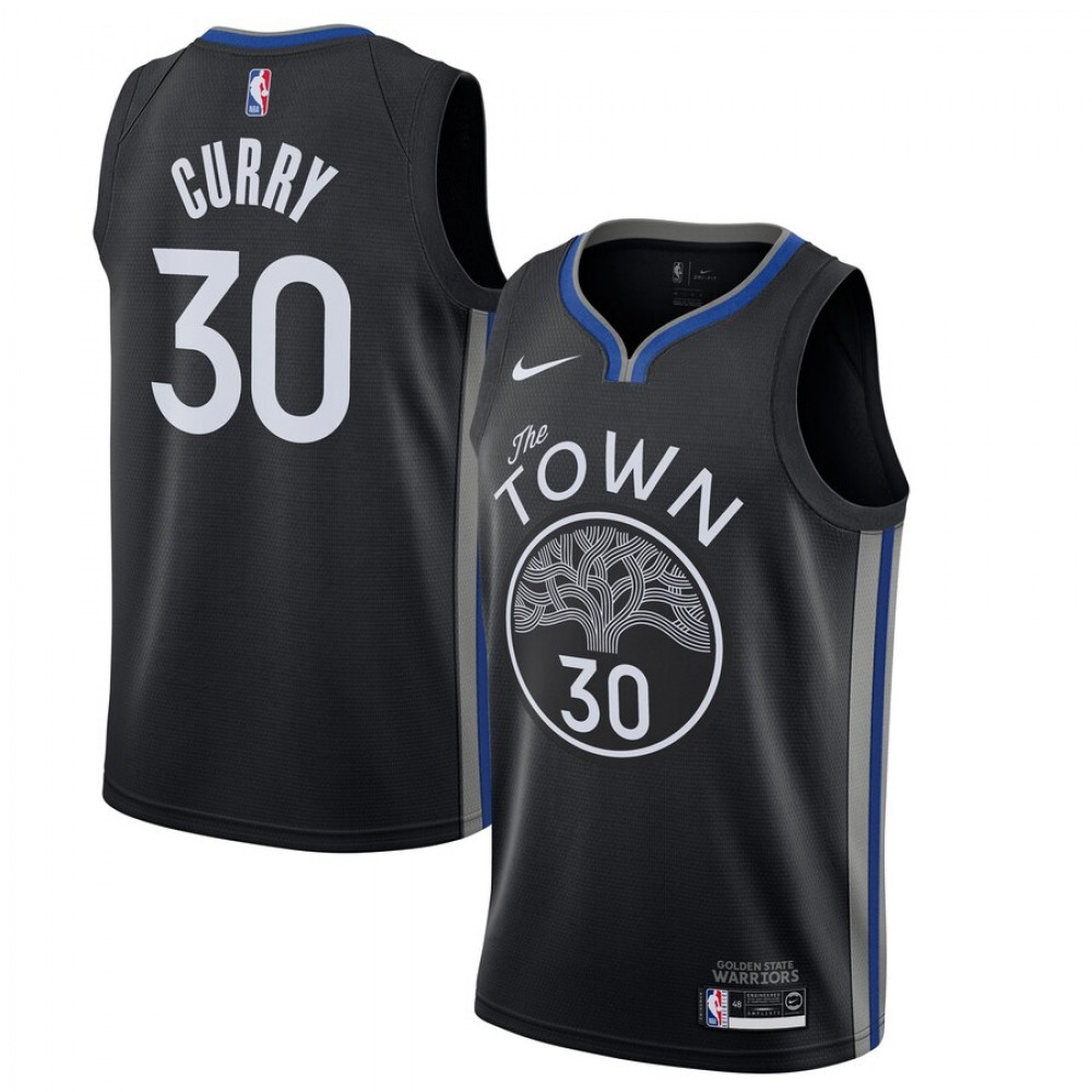 Golden State Warriors Stephen Curry30 Jersey Black City Edition