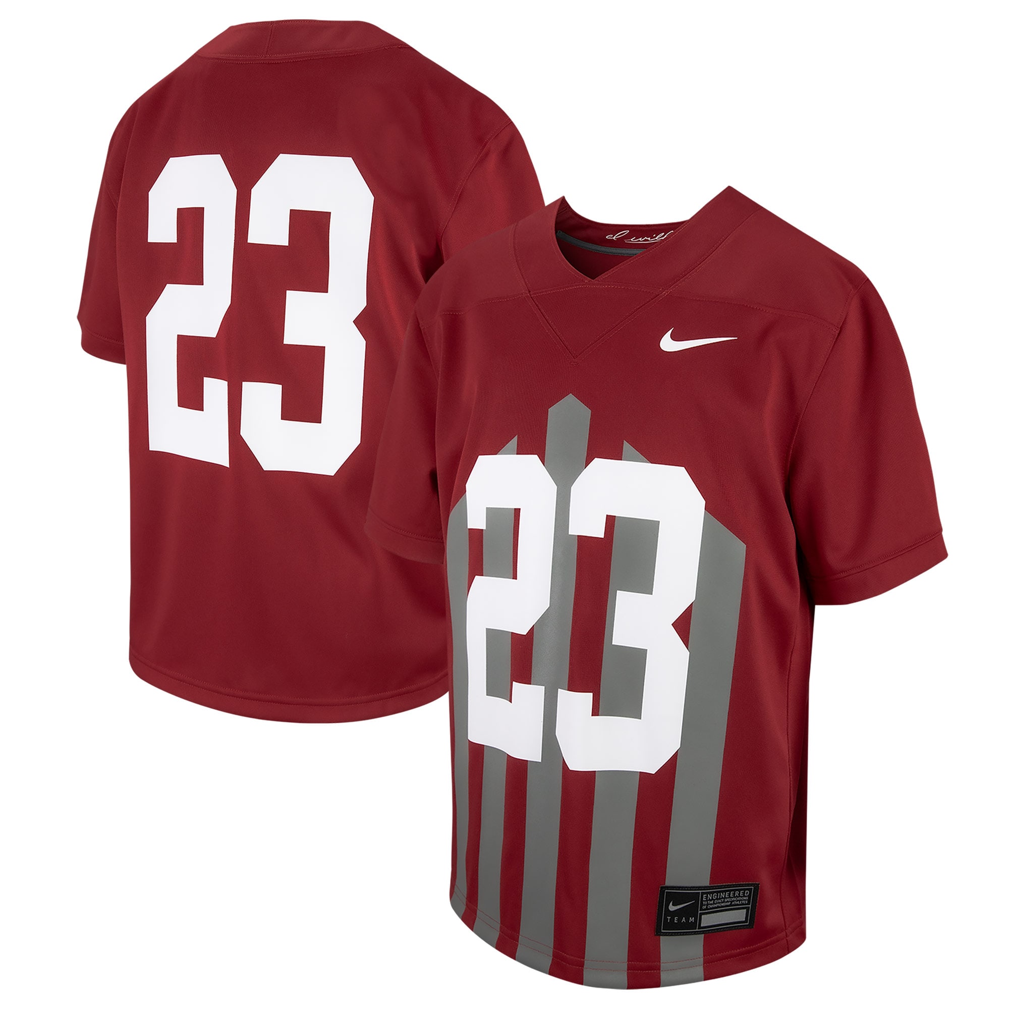 [DDG] # Iowa State Cyclones Youth Football Game Jersey - Cardinal
