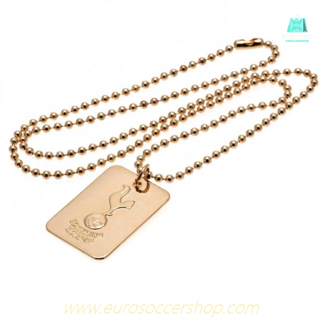 Tottenham Hotspur FC Gold Plated Dog Tag & Chain