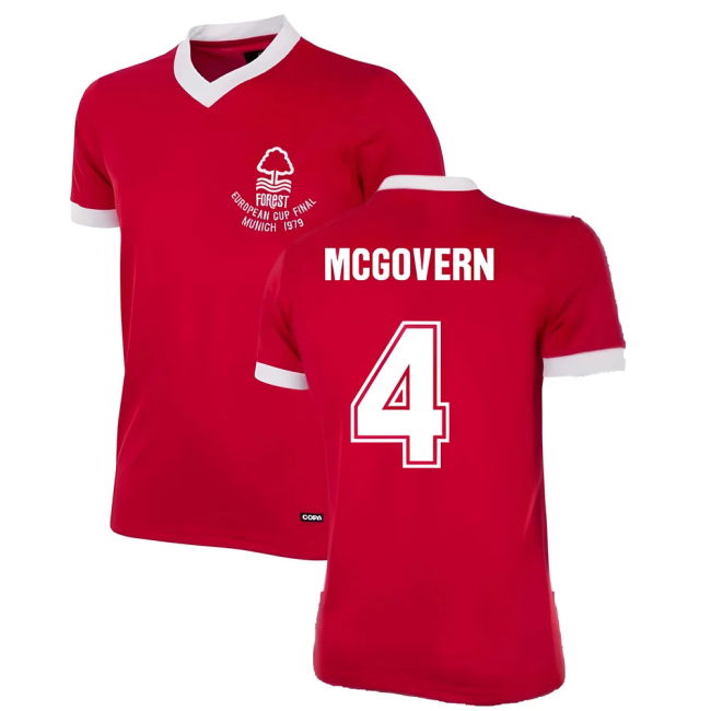 Nottingham Forest 1979 European Cup Final Retro Football Jersey (Mc...