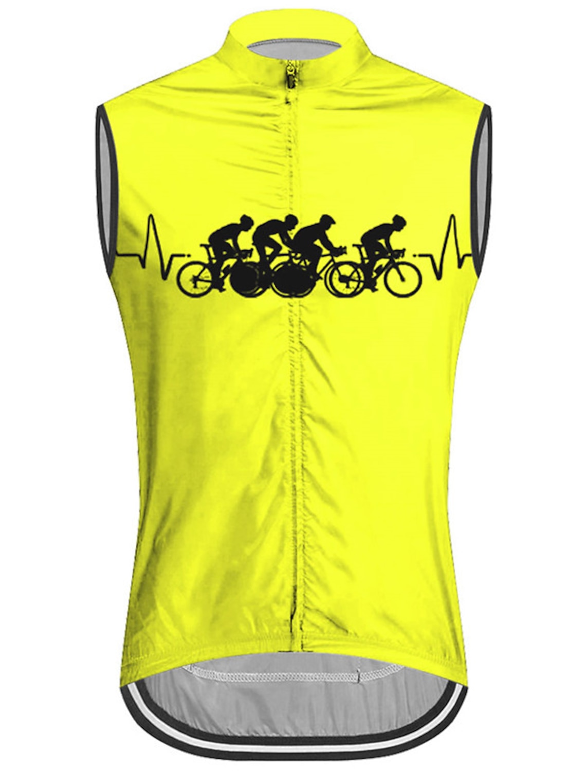 Men's Cycling Vest Cycling Jersey Graphic Funny Sleeveless Bike Vest / Gilet Jersey Top with 3 Rear Pockets Mountain Bike MTB Road Bike Cycling Quick Dry Back Pocket Moisture Wicking Breathable Sports