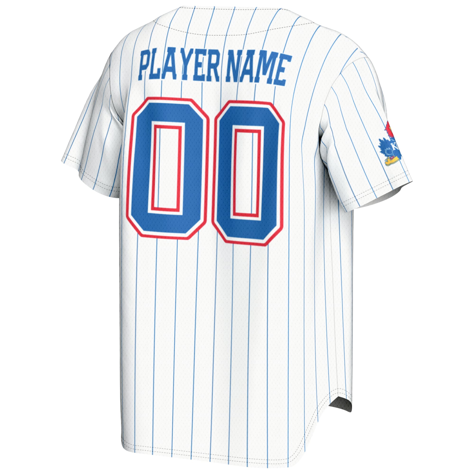 Kansas Jayhawks GameDay Greats Youth NIL Pick-A-Player Lightweight Baseball Jersey - White