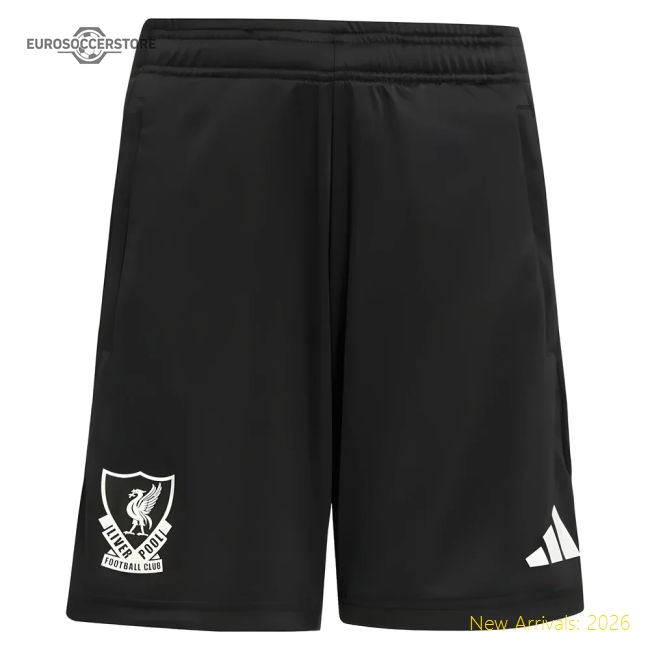 2025-2026 Liverpool EU Training Shorts (Black) - Kids