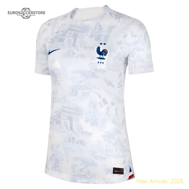 France Away Kit 2022-2023 Match Version Jersey Game Ready