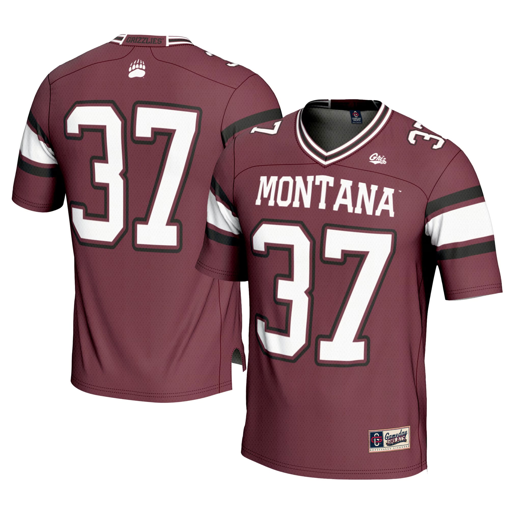 #37 Montana Grizzlies GameDay Greats Youth Football Jersey?�C Maroon