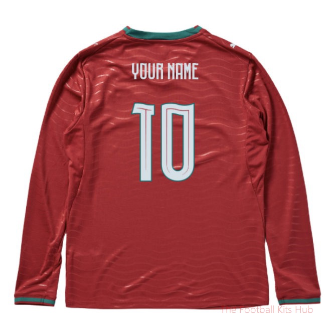 2026-2027 Portugal Long Sleeve Home Shirt (Your Name)
