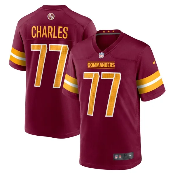 None Saahdiq Charles Game Jersey - Burgundy | NFL Player Jersey