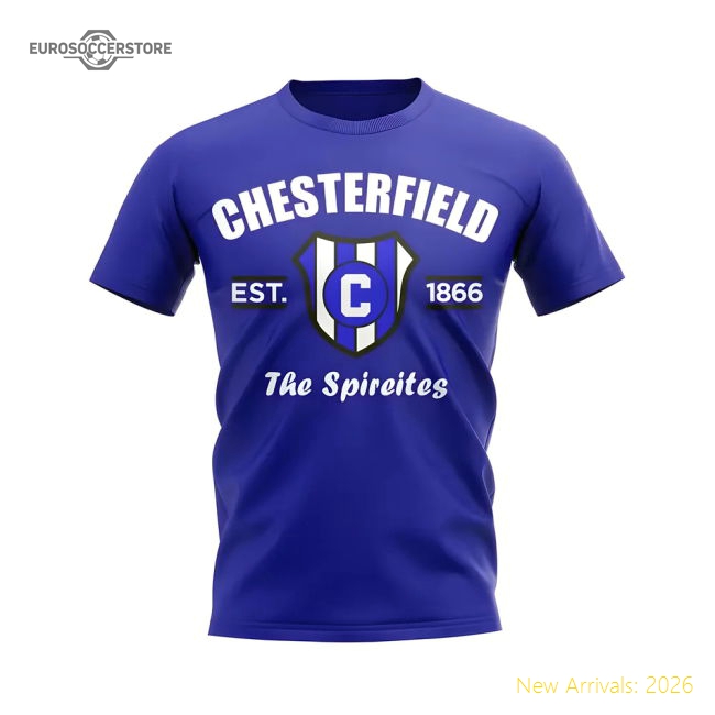 Chesterfield Established Football T-Shirt Blue Fan Edition